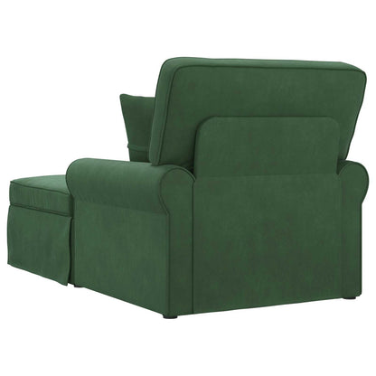 Chaise Longe con Gonna Verde Giungla 91 x 157 x 91 cm