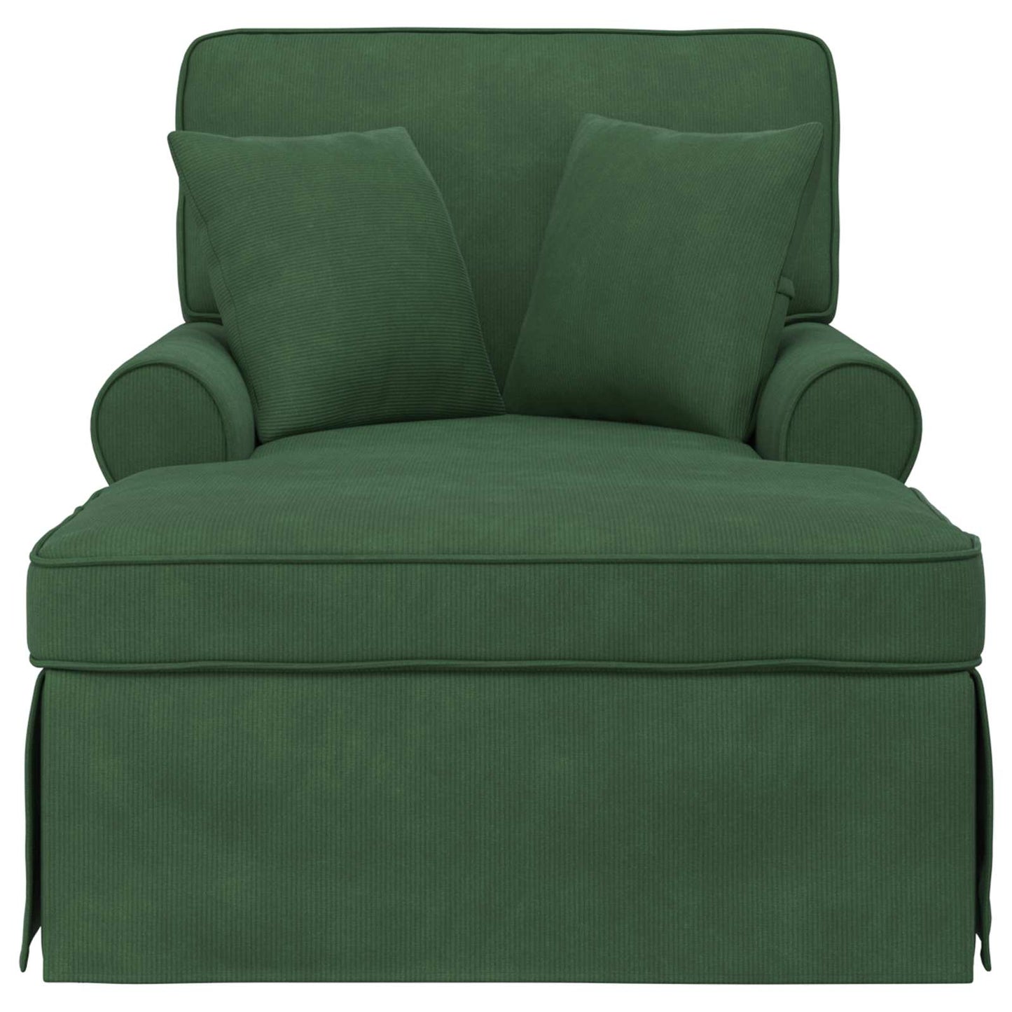 Chaise Longe con Gonna Verde Giungla 91 x 157 x 91 cm