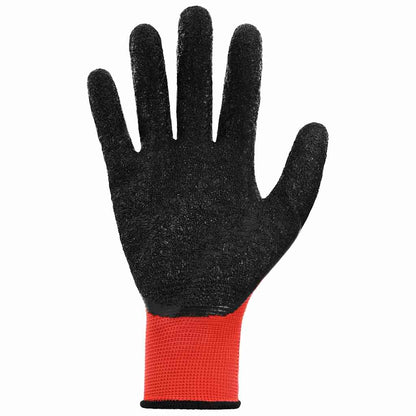 Guanti da Lavoro 24 pcs Rosso e Nero 10 / xl | homemem39