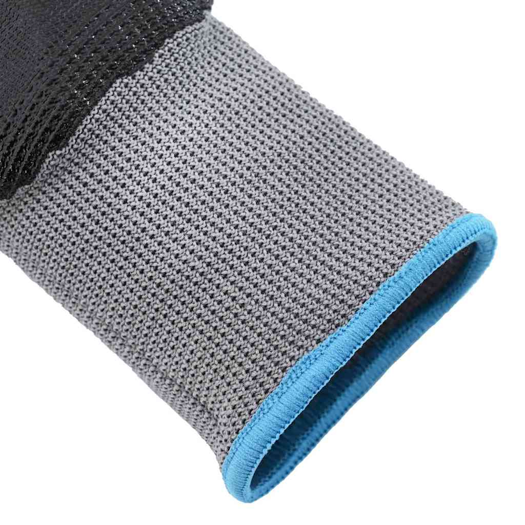 Guanti da Lavoro 12 pcs Grigio e Nero 9 / l Poliestere | homemem39