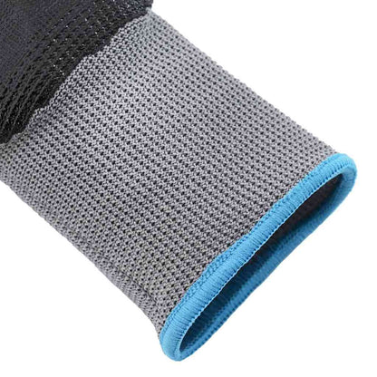 Guanti da Lavoro 24 pcs Grigio e Nero 9 / l Poliestere | homemem39