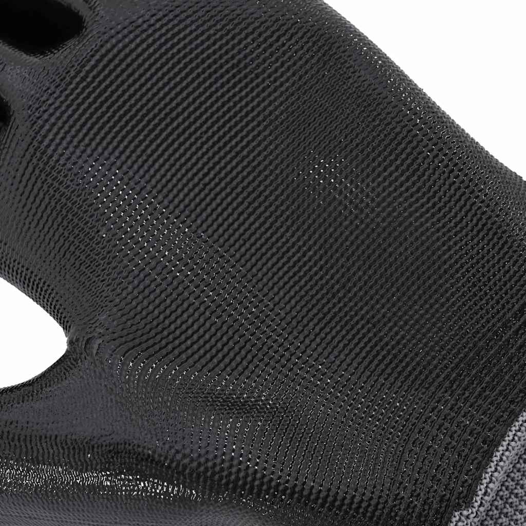 Guanti da Lavoro 24 pcs Grigio e Nero 9 / l Poliestere | homemem39