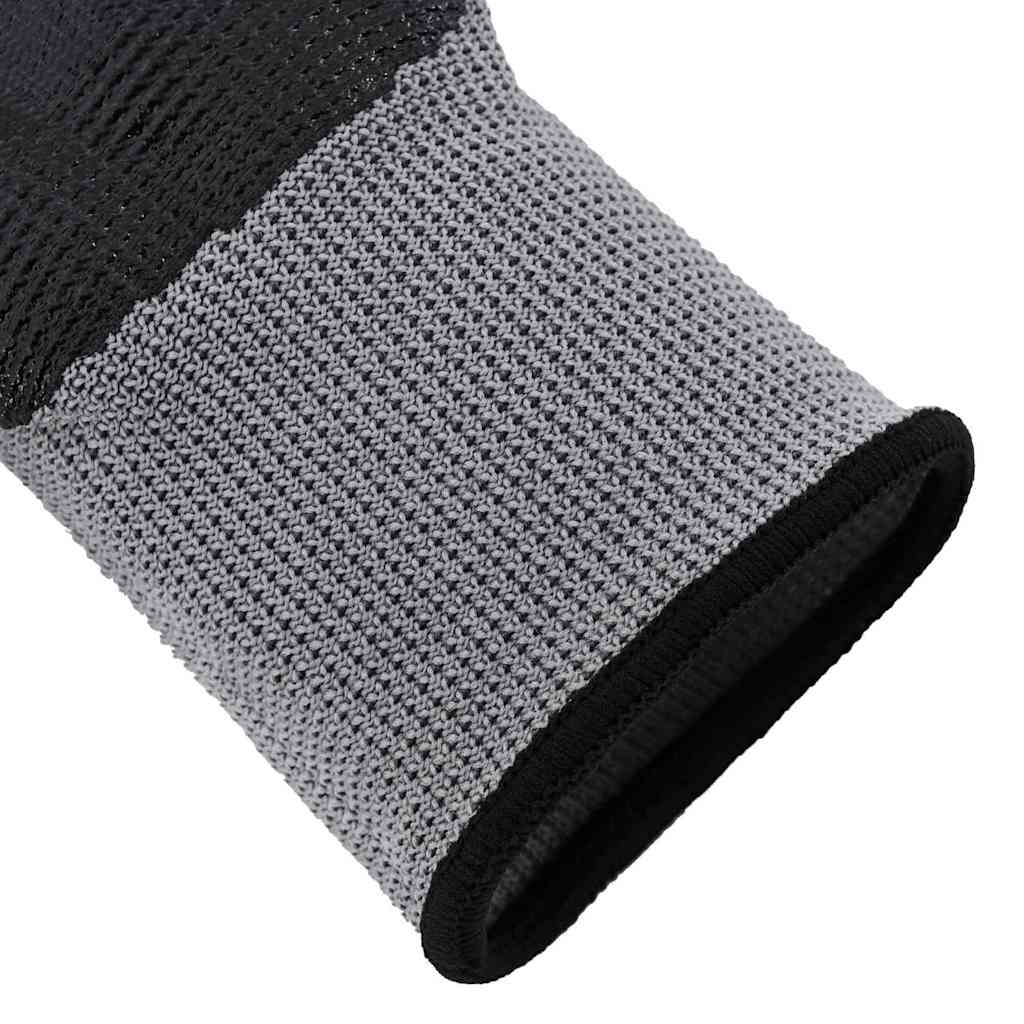 Guanti da Lavoro 24 pcs Grigio e Nero 10 / xl Poliestere | homemem39