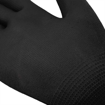 Guanti da Lavoro 24 pcs Nero 7 / S Poliestere | homemem39