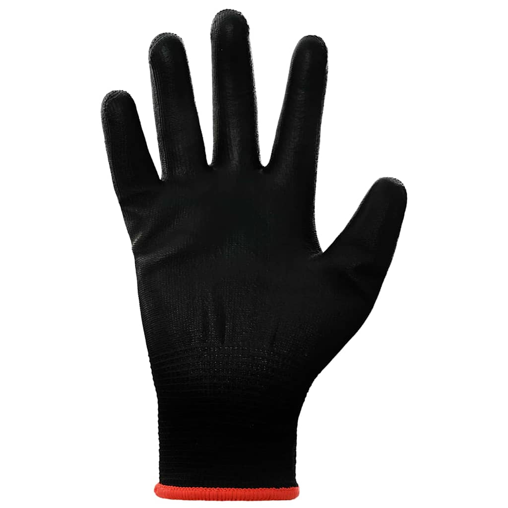 Guanti da Lavoro 24 pcs Nero 7 / S Poliestere | homemem39