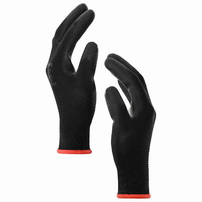 Guanti da Lavoro 24 pcs Nero 7 / S Poliestere | homemem39