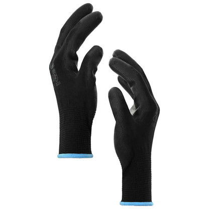 Guanti da Lavoro 24 pcs Nero 9 / l Poliestere | homemem39