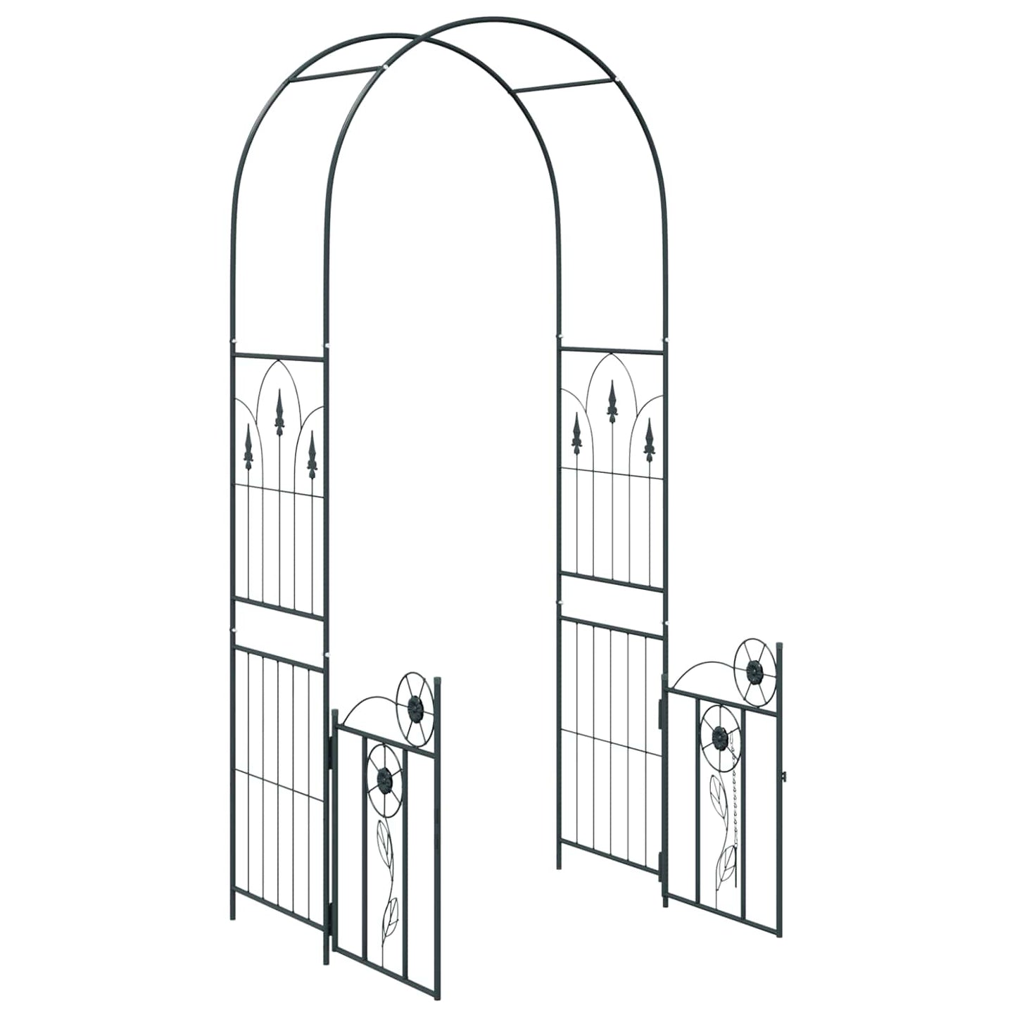 Arco da Giardino con blocco Nero 102 x 50 x 218 cm