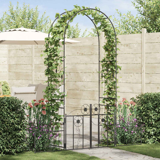 Arco da Giardino con blocco Nero 203 x 50 x 218 cm