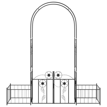Arco da Giardino con blocco Nero 203 x 50 x 218 cm
