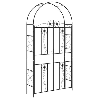 Arco da Giardino Tinta unita Nero 115 x 37 x 226 cm