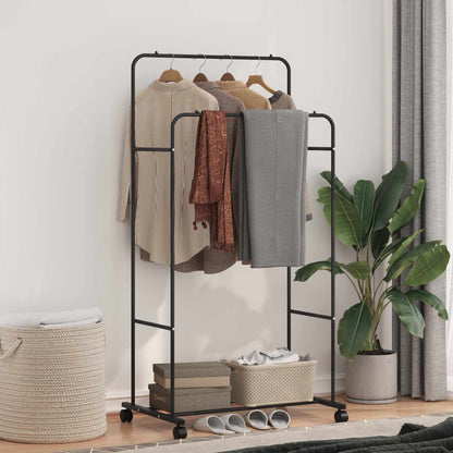 Stendibiancheria Tinta unita Nero 80 x 53 x 156 cm