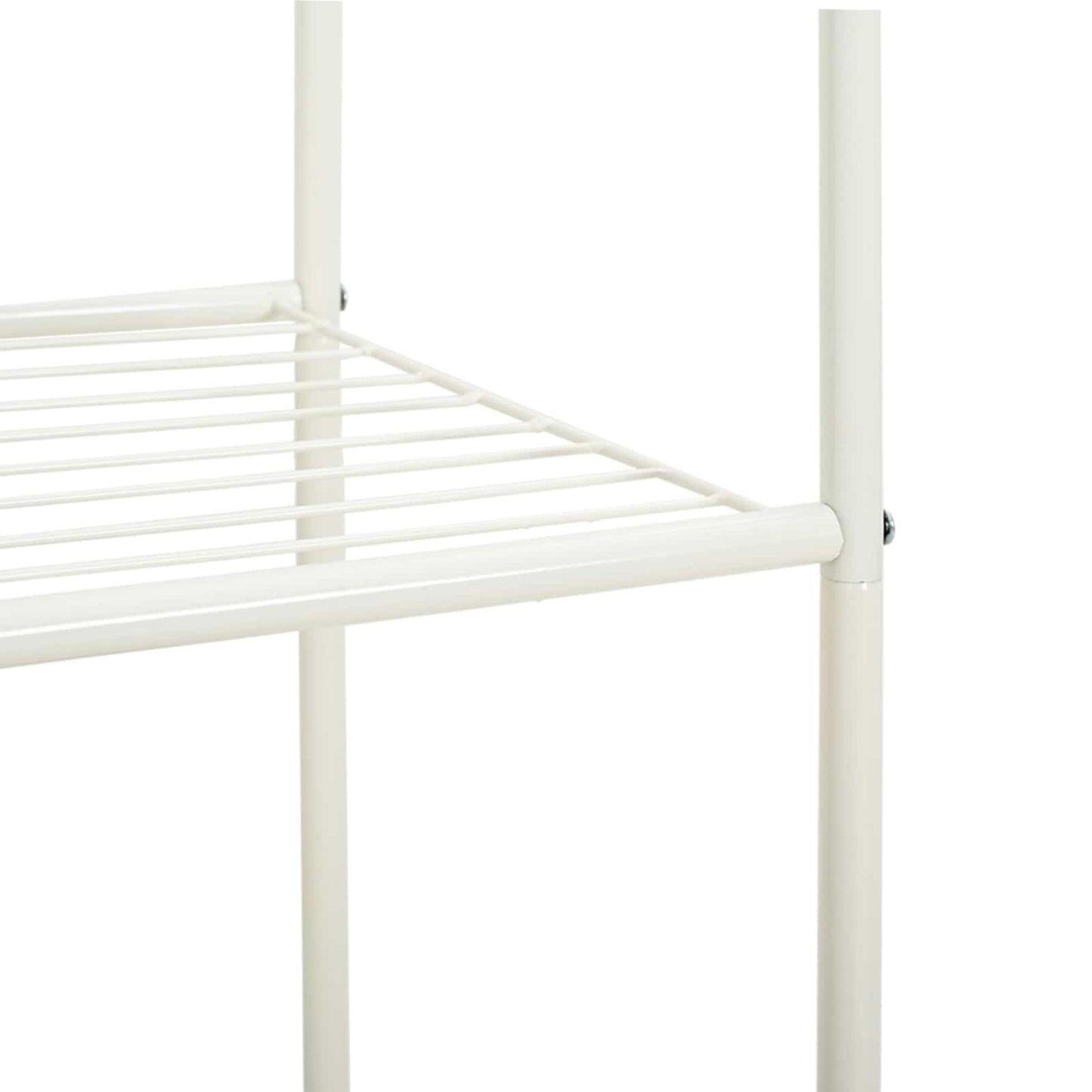 Stendibiancheria con lo scaffale Bianco 80 x 53 x 156 cm