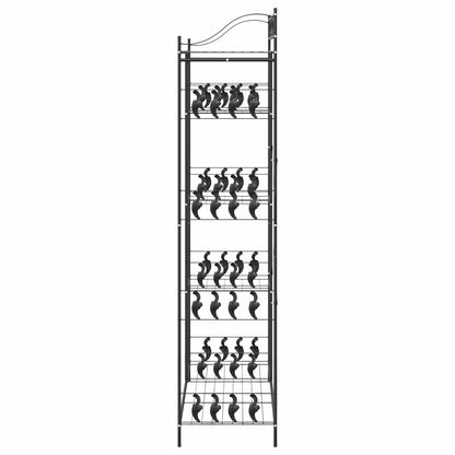 Armadio Aperto con lo scaffale Nero 101 x 43 x 188 cm Acciaio | homemem39