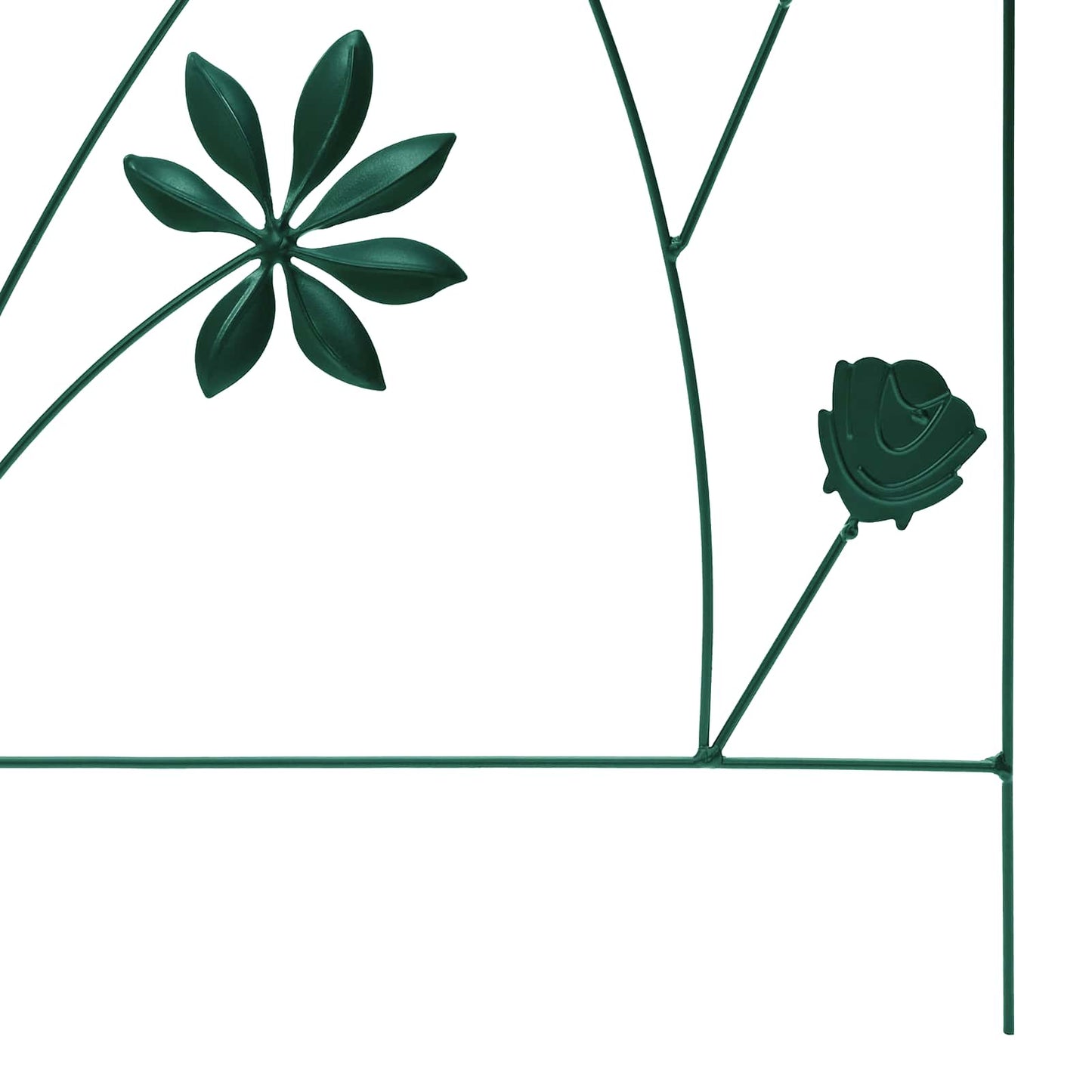 Recinzione per Giardino 3 pcs Verde 112 x 40 cm Acciaio