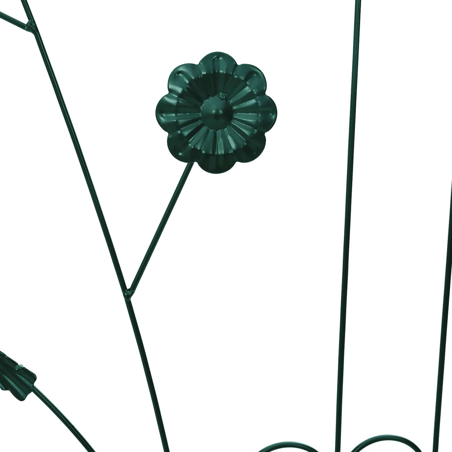 Recinzione per Giardino 3 pcs Verde 112 x 40 cm Acciaio