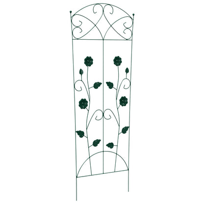 Recinzione per Giardino 3 pcs Verde 112 x 40 cm Acciaio