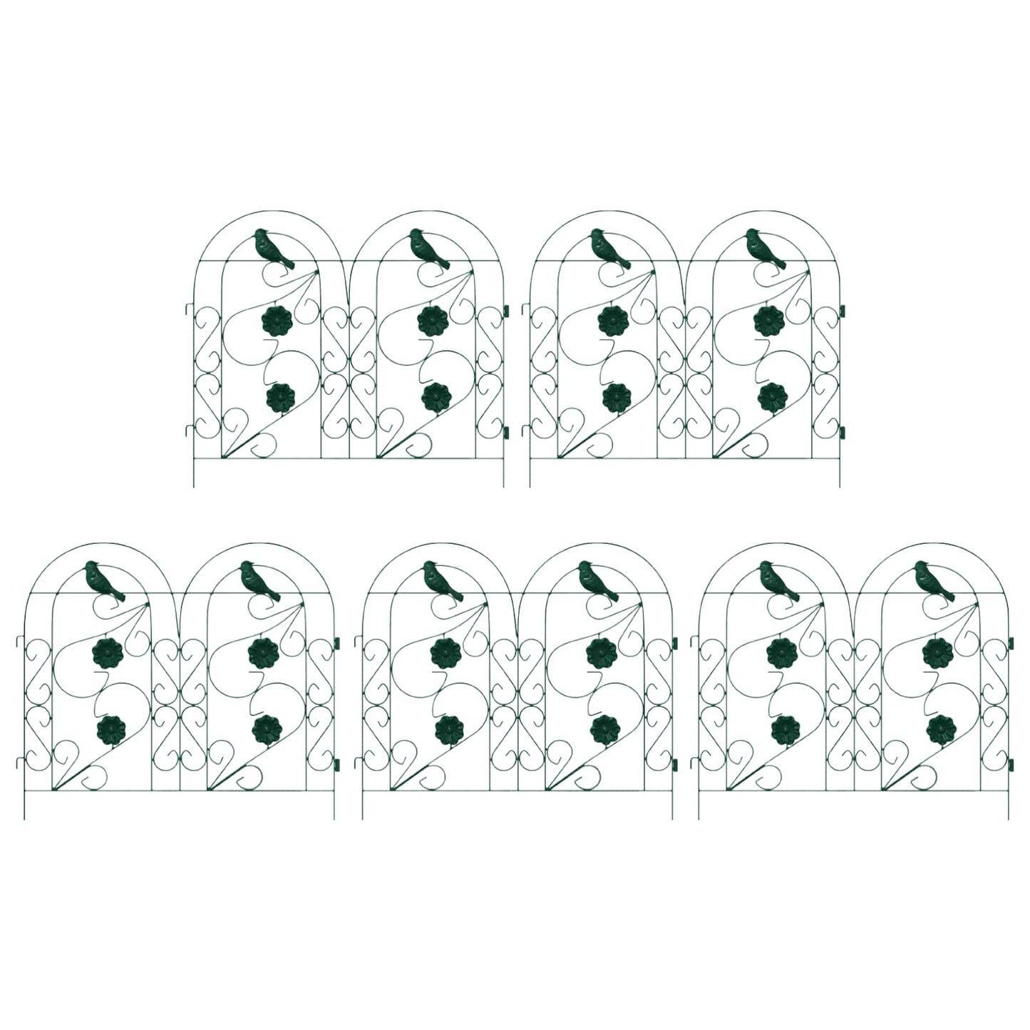 Recinzione per Giardino Traliccio Verde 308,5 x 54,5 x 0,3 cm