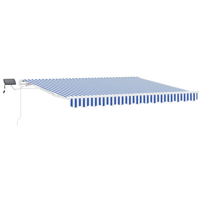 Tenda Retrattile Blu e Bianco 350 x 250 cm | homemem39