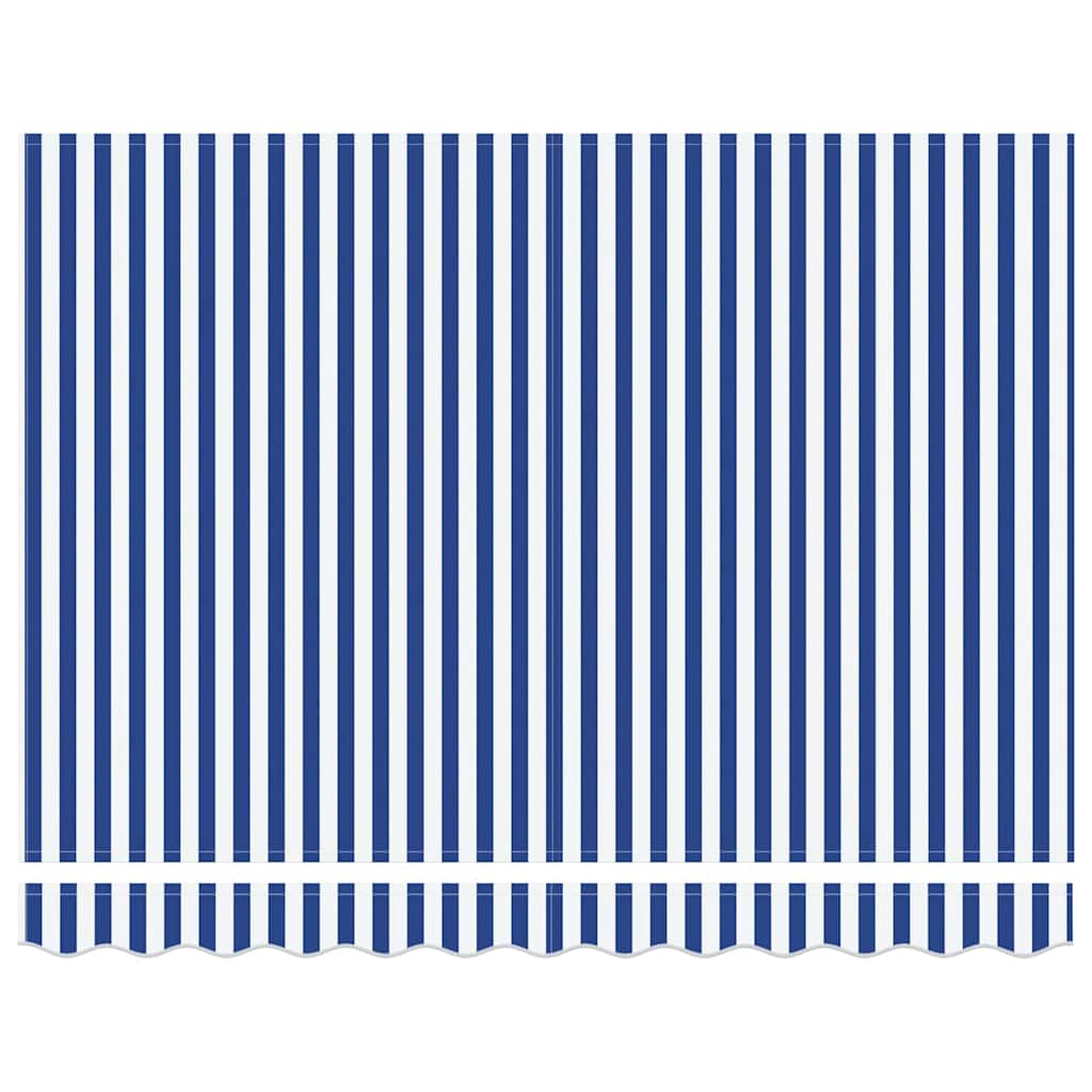 Tenda Retrattile Blu e Bianco 350 x 250 cm | homemem39