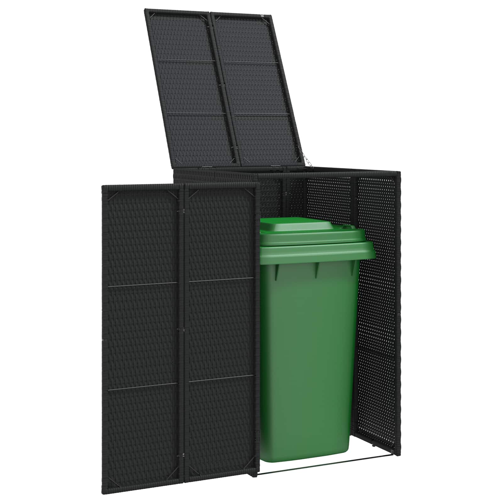 Cassa per Spazzatura Nero 65 x 80 x 115 cm Polietilene | homemem39