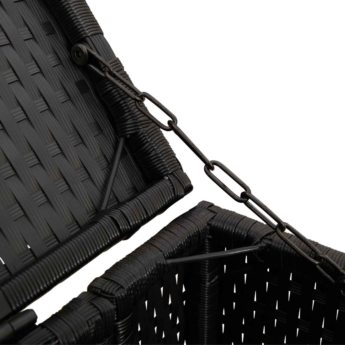 Cassa per Spazzatura 2 pcs Nero 130 x 80 x 115 cm Polietilene | homemem39
