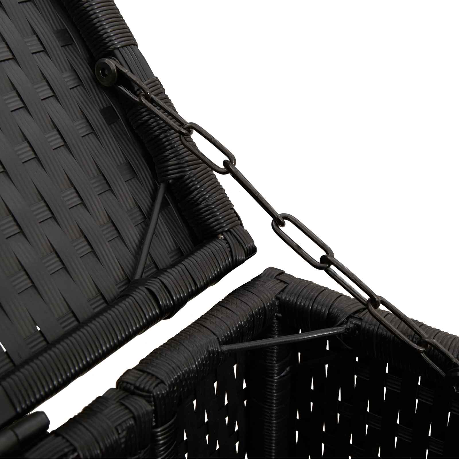 Cassa per Spazzatura 2 pcs Nero 130 x 80 x 115 cm Polietilene | homemem39