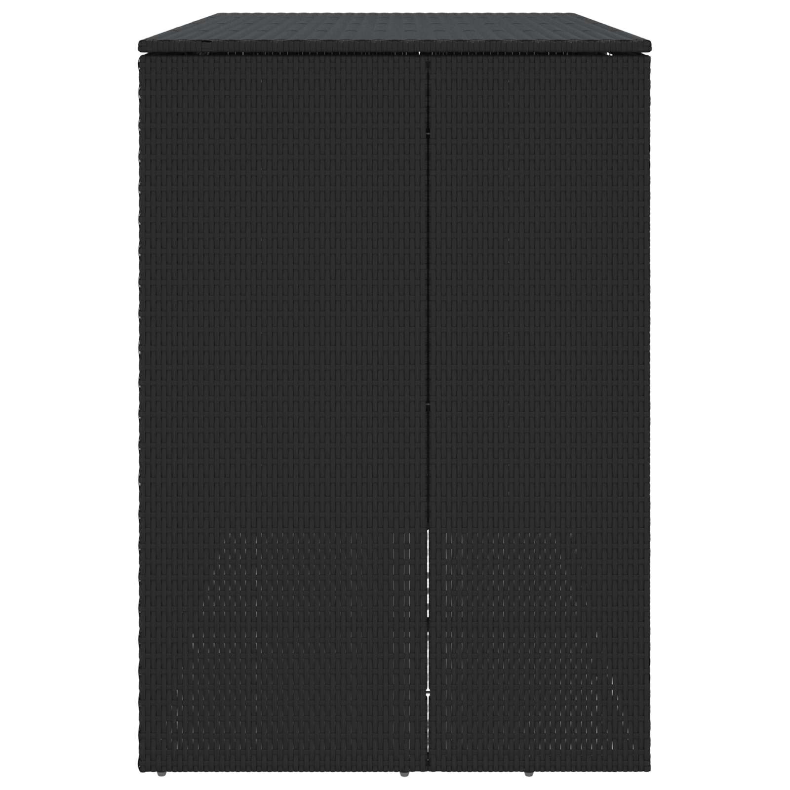 Cassa per Spazzatura 2 pcs Nero 130 x 80 x 115 cm Polietilene | homemem39