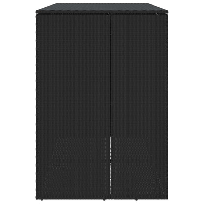 Cassa per Spazzatura 2 pcs Nero 130 x 80 x 115 cm Polietilene | homemem39