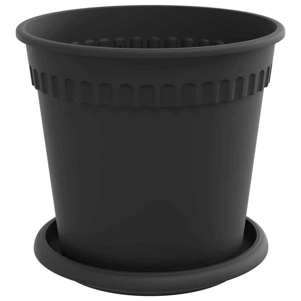 Vasi per Piante 6 pcs Nero Ø 17 x 14 cm Plastica | homemem39
