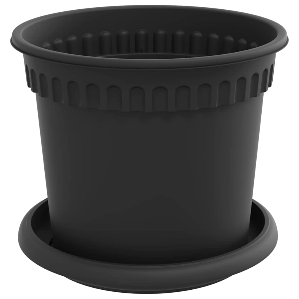 Vasi per Piante 24 pcs Nero Ø 15 x 12 cm Plastica | homemem39