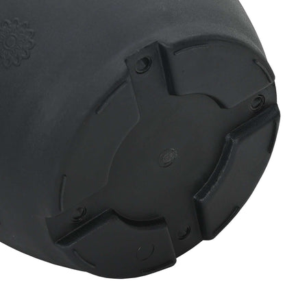 Vasi per Piante 6 pcs Nero Ø 22 x 18 cm Plastica | homemem39
