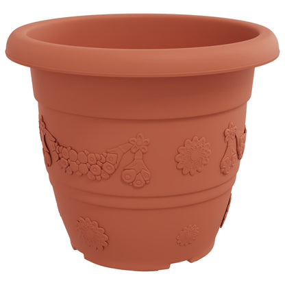 Vasi per Piante 24 pcs Rosso Mattone Ø 34 x 28 cm Plastica | homemem39