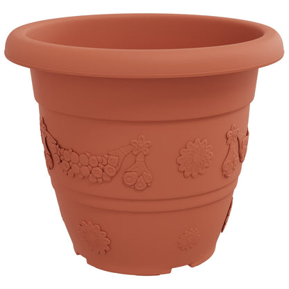 Vasi per Piante 24 pcs Rosso Mattone Ø 39 x 32 cm Plastica | homemem39