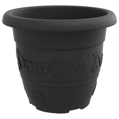Vasi per Piante 24 pcs Nero Ø 30 x 25 cm Plastica | homemem39