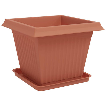 Vasi per Piante 6 pcs Rosso Mattone 43 x 43 x 33,5 cm Plastica | homemem39