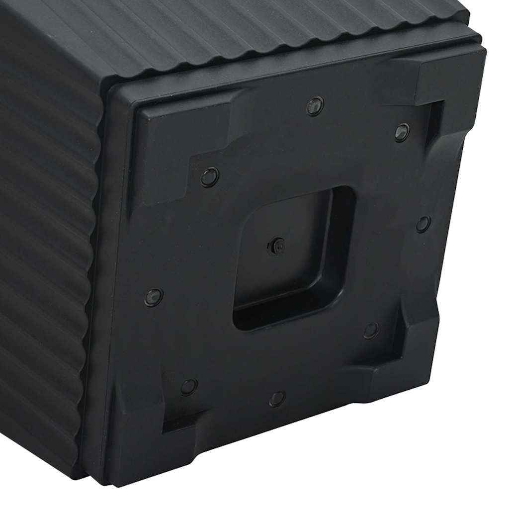 Vasi per Piante 6 pcs Nero 28,5 x 28,5 x 22 cm Plastica | homemem39