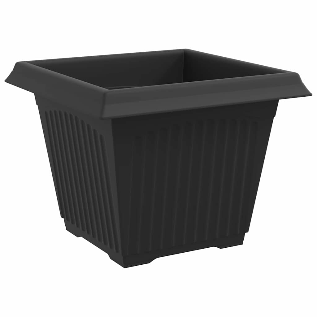 Vasi per Piante 6 pcs Nero 28,5 x 28,5 x 22 cm Plastica | homemem39
