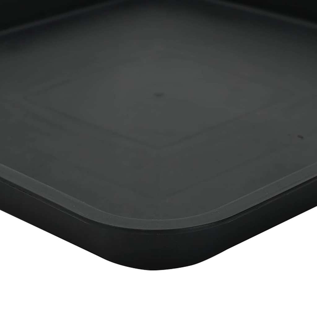 Vasi per Piante 6 pcs Nero 33 x 33 x 26 cm Plastica | homemem39