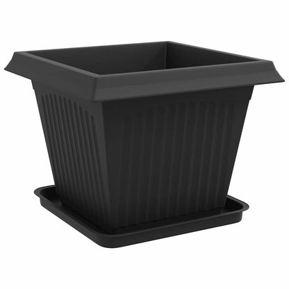 Vasi per Piante 6 pcs Nero 43 x 43 x 33,5 cm Plastica | homemem39