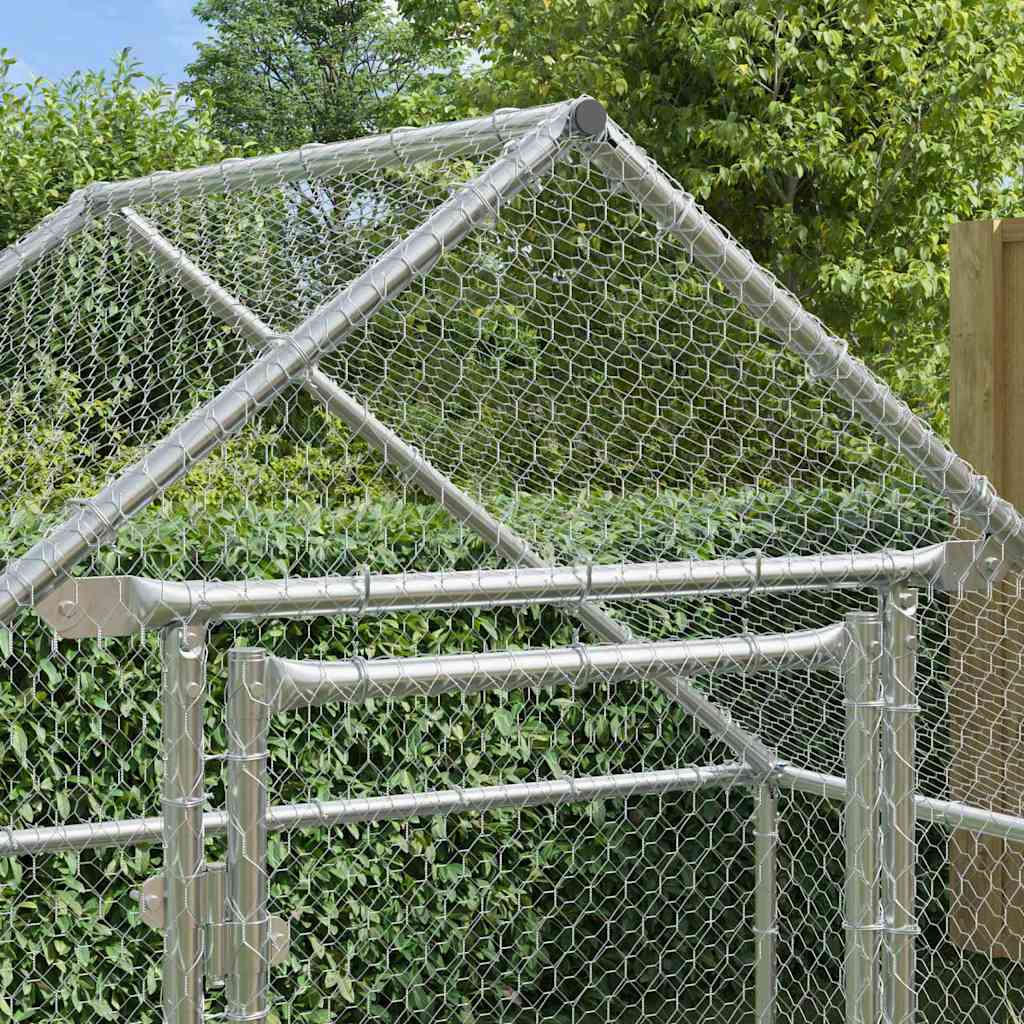 Gabbia per polli Argento 170 x 100 x 177 cm Acciaio zincato | homemem39