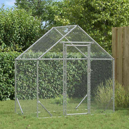 Gabbia per polli Argento 170 x 100 x 177 cm Acciaio zincato | homemem39
