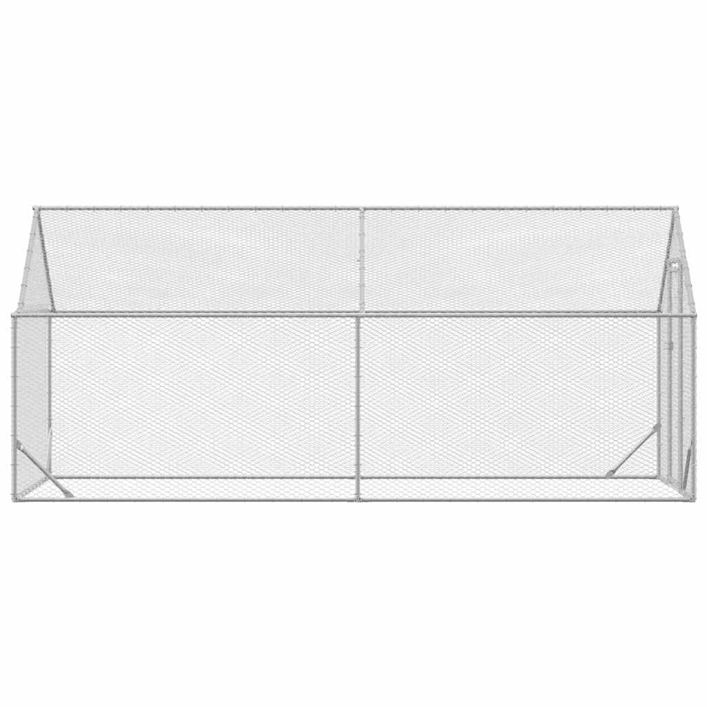 Gabbia per polli Argento 400 x 170 x 177 cm Acciaio zincato | homemem39