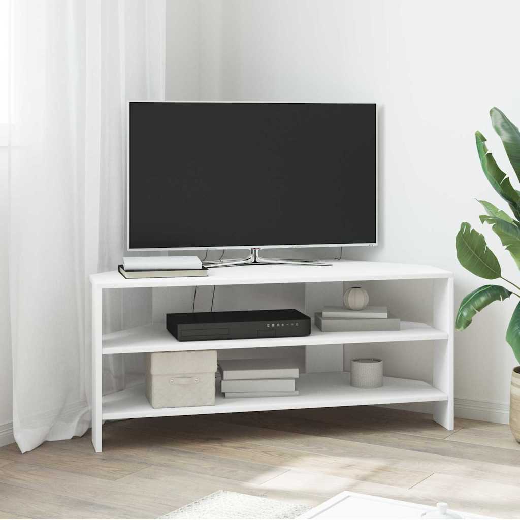 MobileTVAngolare 102x40,5x45cm Bianco Legno ingegnerizzato