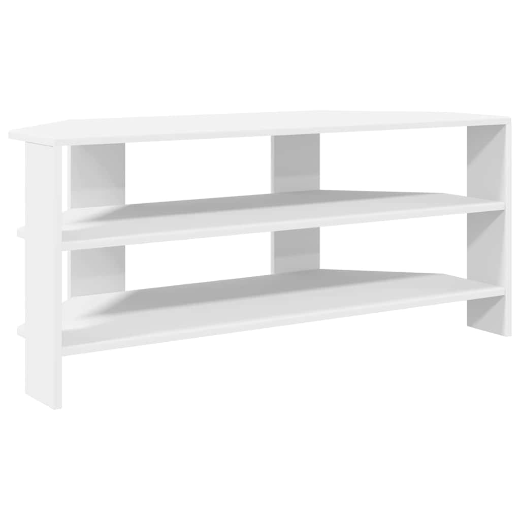 MobileTVAngolare Bianco 102x40,5x45cm Legno multistrato