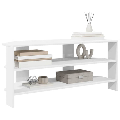MobileTVAngolare Bianco 102x40,5x45cm Legno multistrato