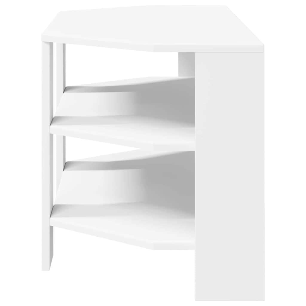 MobileTVAngolare 102x40,5x45cm Bianco Legno ingegnerizzato