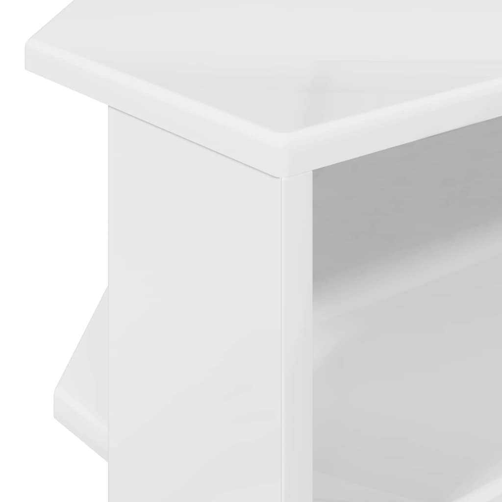 MobileTVAngolare Bianco ad Alto Lucido 102x40,5x45cm