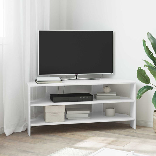 MobileTVAngolare 100 x 40,5 x 45 cm Bianco Lucido