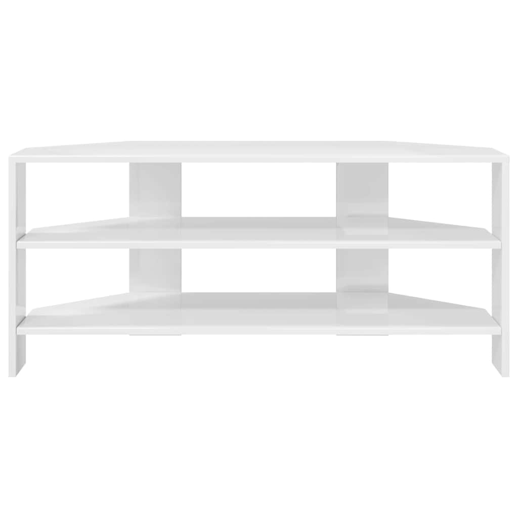 MobileTVAngolare Bianco ad Alto Lucido 102x40,5x45cm